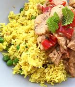 Image result for Tikka Chicken Kabob White Rice