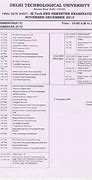 Image result for DTU Academic Calendar