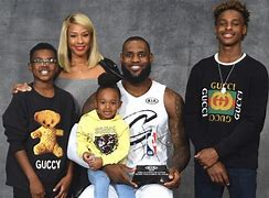 Image result for LeBron James with Kids