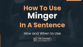 Image result for Minger Label