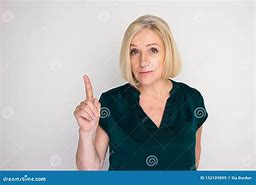 Image result for A Lady Pointing a Finger Up