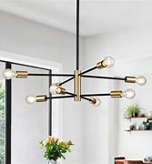 Image result for Black Brass Sputnik Chandelier