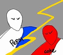 Image result for Coke Man Pepsi Man