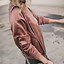 Image result for Pink Satin Bomber Jacket