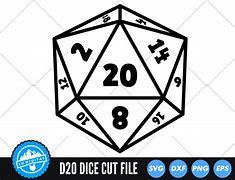 Image result for 20 Sided Dice SVG