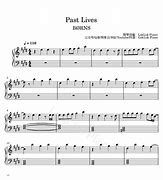 Image result for Past Lives Guitar Notation