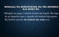 Image result for Bophelo Bja Mohu Sepedi