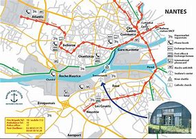 Image result for Map of Nantes