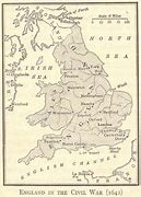 Image result for English Civil War Battles Map