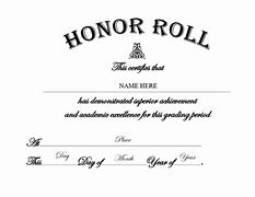 Image result for Honor Roll Flyer Template