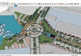 Image result for Landscape Plaza SketchUp