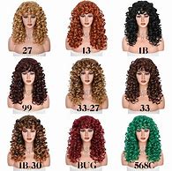 Image result for Copper Brown Curly Wigs