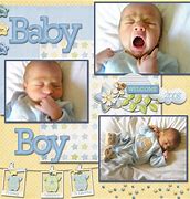 Image result for Baby Boy Scrapbook Layout Ideas