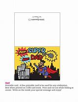 Image result for Super Dad Card