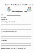 Image result for Teacher Feedback