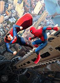 Image result for Superman vs Spider-Man Comic Book