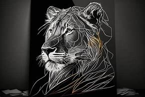 Image result for Lion Head Engraving