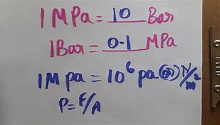 Image result for 1 MPA to Bar