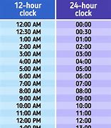 Image result for 12 Hour and 24 Hour Clock