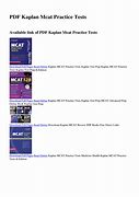 Image result for Kaplan MCAT PDF