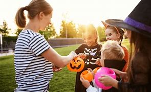 Image result for People Trick or Treating