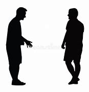 Image result for Men Talking Silhouette