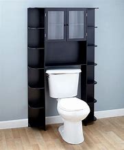 Image result for Black Over the Toilet Storage Cabinet