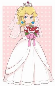 Image result for Princess Peach Wedding Dress