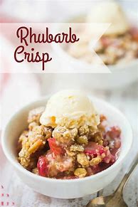 Image result for Homemade Rhubarb Crisp