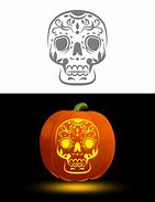 Image result for Day of Dead Pumpkin