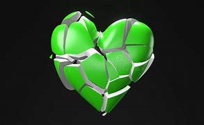 Image result for Green Broken Heart