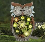 Image result for Owl Garden Ornaments Hollow