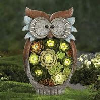 Image result for Owl Garden Ornaments