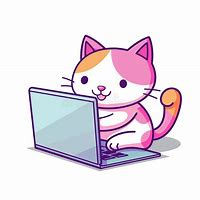 Image result for Cute Pink Cartoon Cat