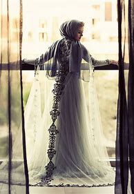 Image result for Muslim Wedding Dresses with Hijab