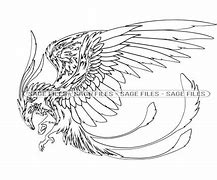 Image result for Cool Outline Phoenix Wing