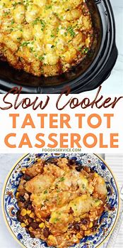 Image result for Slow Cooker Tater Tot Casserole