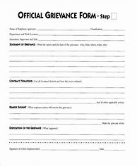 Image result for USW Grievance Form