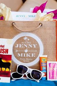 Image result for Beach Wedding Welcome Bag Ideas