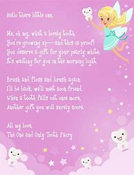 Image result for Free Printable Tooth Fairy Letter Template