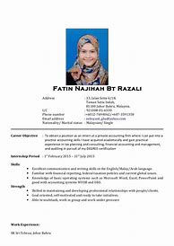 Image result for CV Bahasa Melayu