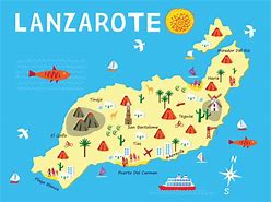 Image result for Lanzarote Island Map