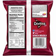 Image result for Doritos Chips Food Label