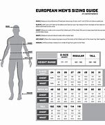 Image result for UK Clothing Size Chart Men