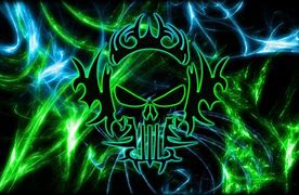 Image result for Cool Neon Backgrounds Skull