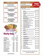 Image result for Fast Wok Menu