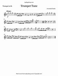 Image result for Trumpet Sheet Music