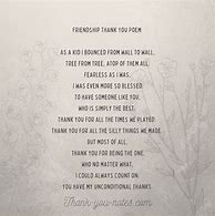 Image result for Thank You Poem Friend