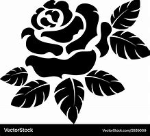 Image result for Silhouette Rose Flower SVG