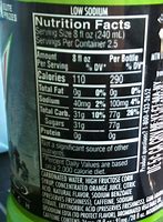 Image result for Mountain Dew Nutrition Facts Label